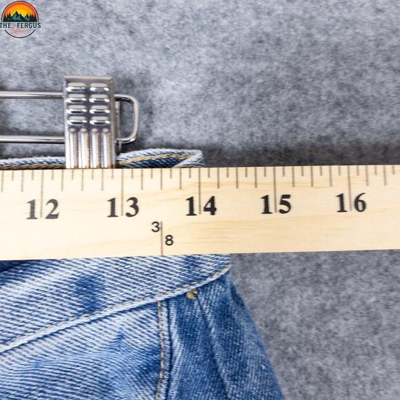 Talulah Wide-Leg Jeans Blue Cotton Denim Patch Style Boho Festival Women's M 28 - Picture 4 of 16